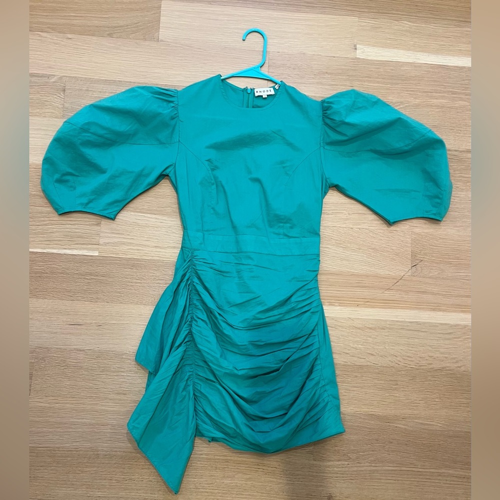 Rhode teal mini dress
